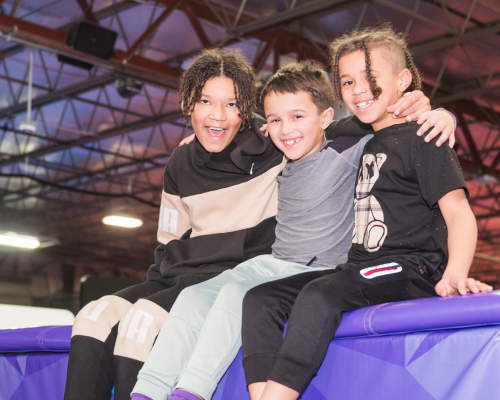 kids at Altitude Trampoline Park in Bloomington, IL