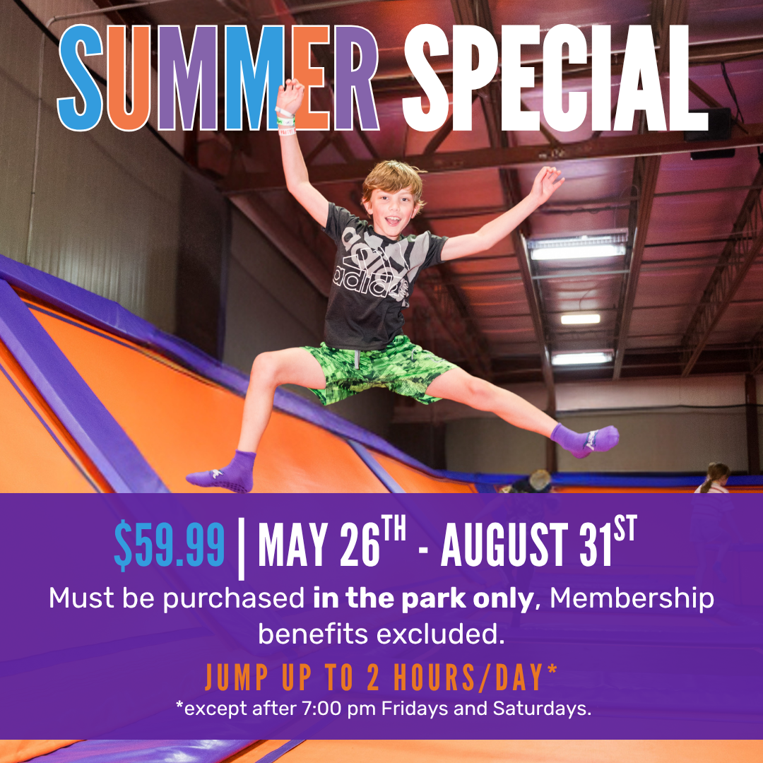 Jump into fun with our Summer Special at Altitude Trampoline Park in Bloomington, IL